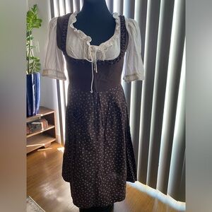 Dirndl, blouse, and apron